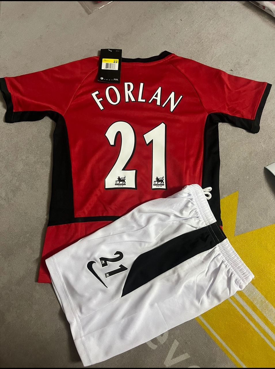 Diego Forlan Manchester United Kids Children Home Jersey