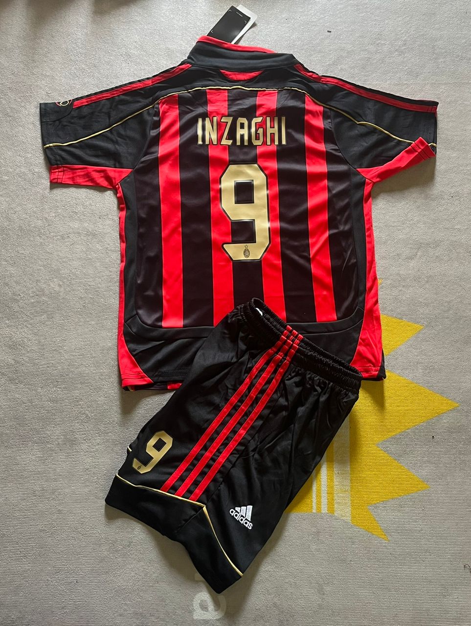 Filippo Inzaghi AC Milan 2007 Kids Children Home Retro Jersey