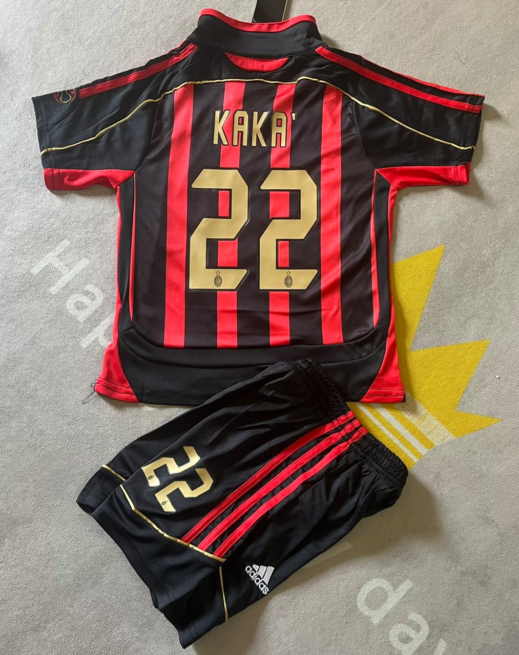 Kaka Leite AC Milan 2007 Kids Children Home Retro Jersey