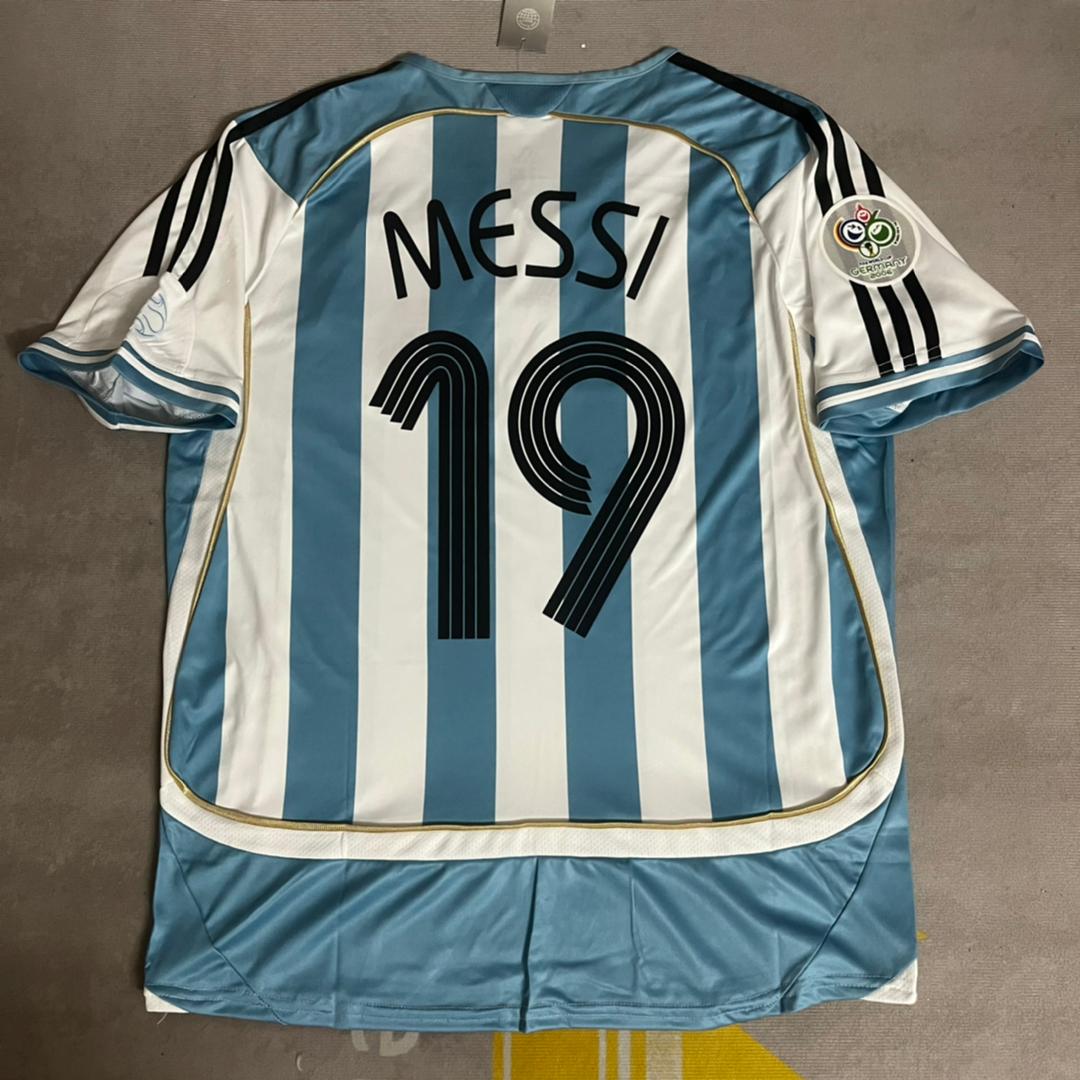 Lionel Messi Argentina Retro Jersey Maillot Trikot Maglia