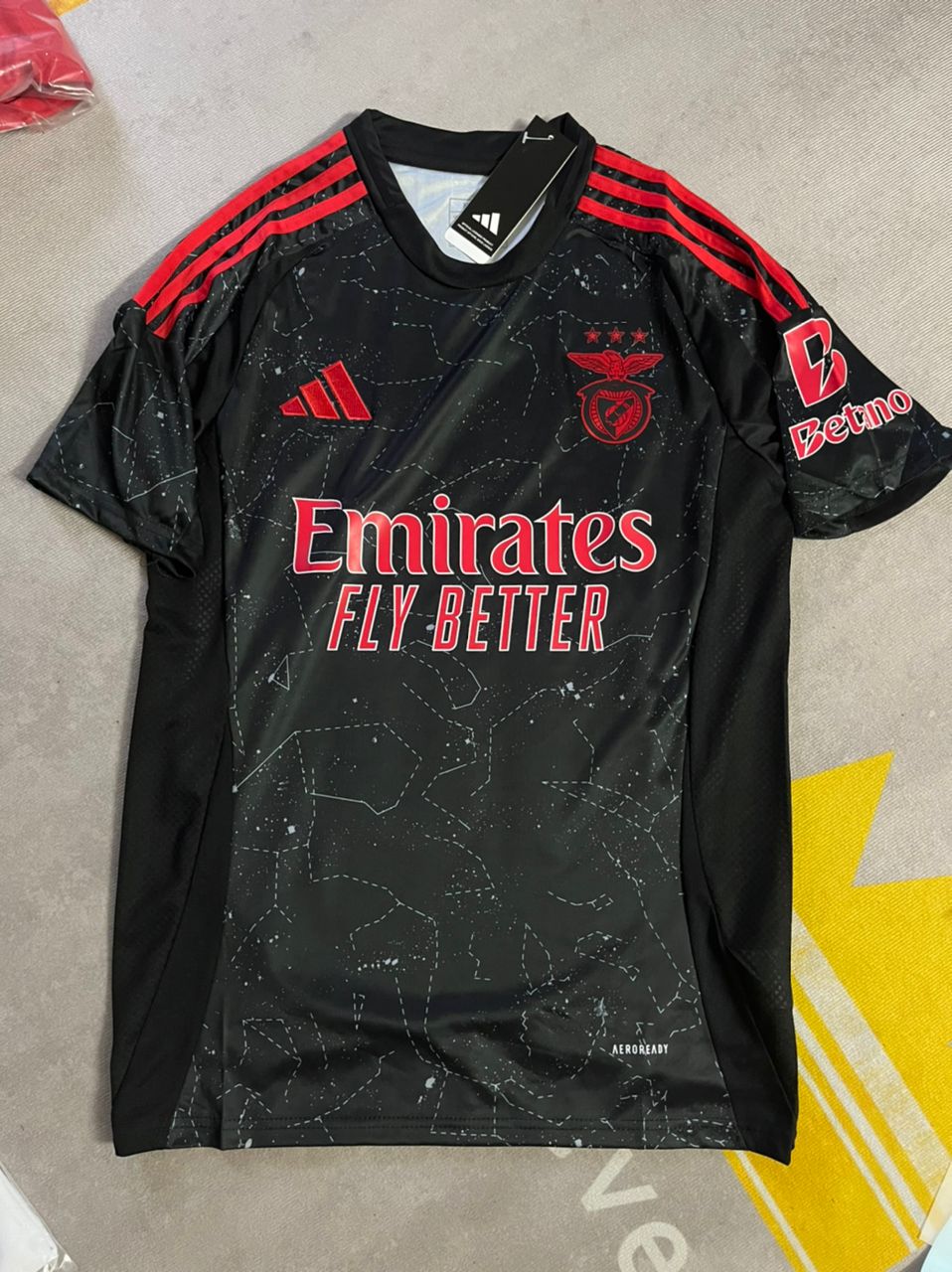 Orkun Kökçü Benfica Formasi 2024 2025 New Season Black Away Forma Jersey Maillot Trikot Maglia