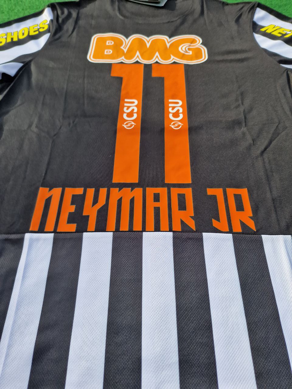 Neymar Jr Santos FC 2009 2013 Black Retro Jersey