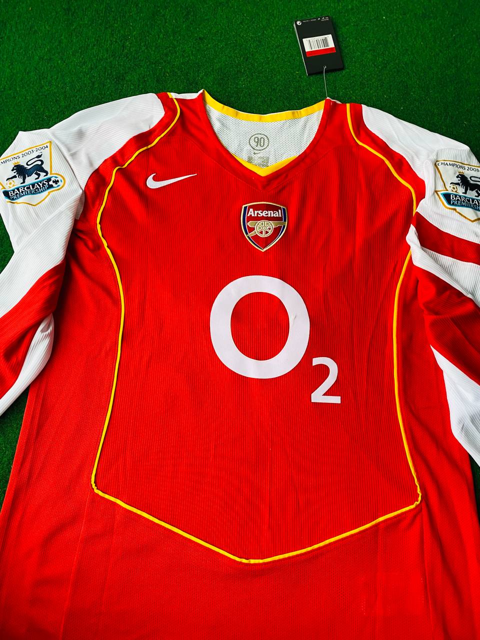 Thierry Henry Arsenal Retro Long Sleeve  Football Jersey