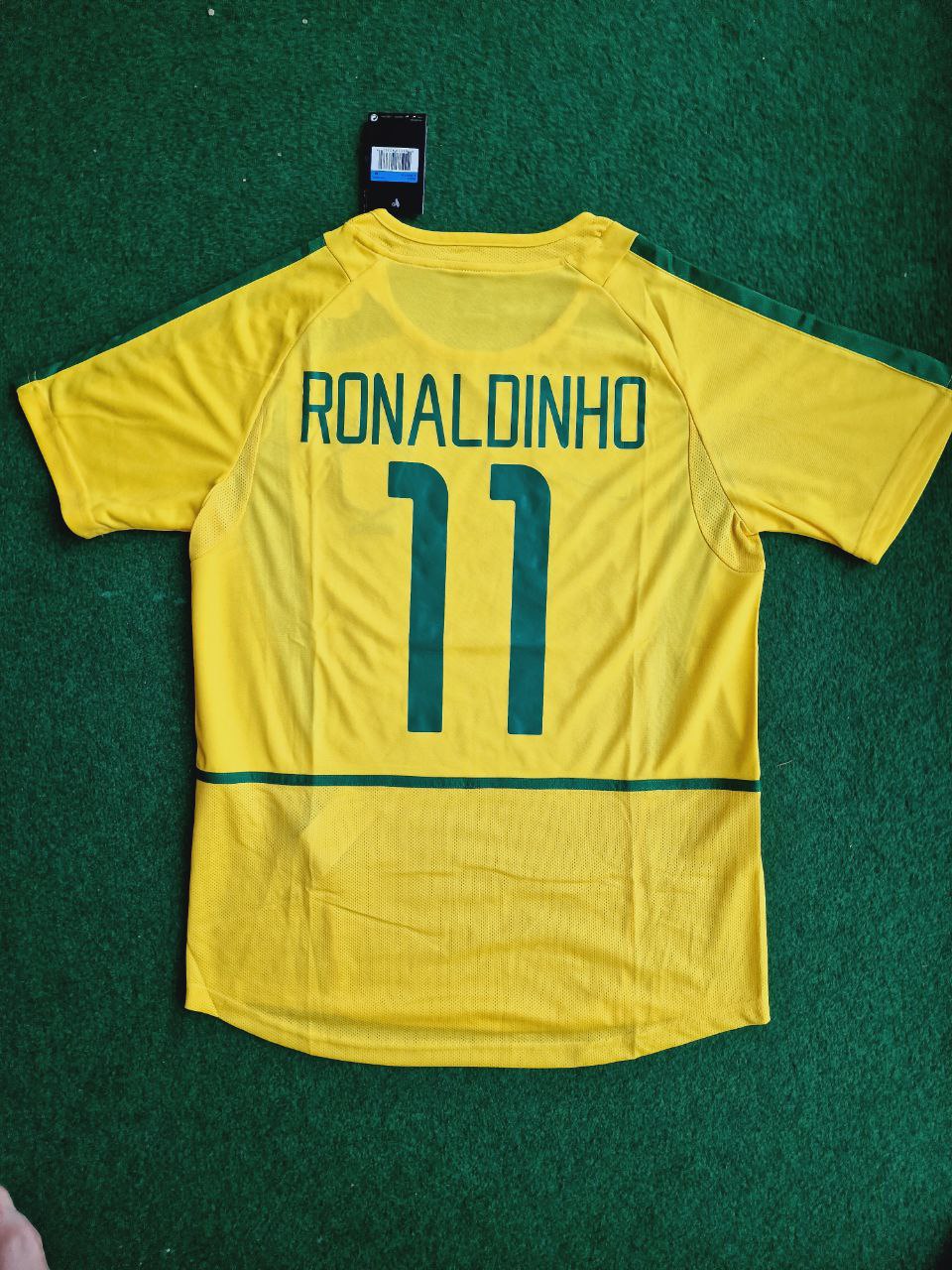 Ronaldinho Brazil  Retro Short Sleeve Jersey