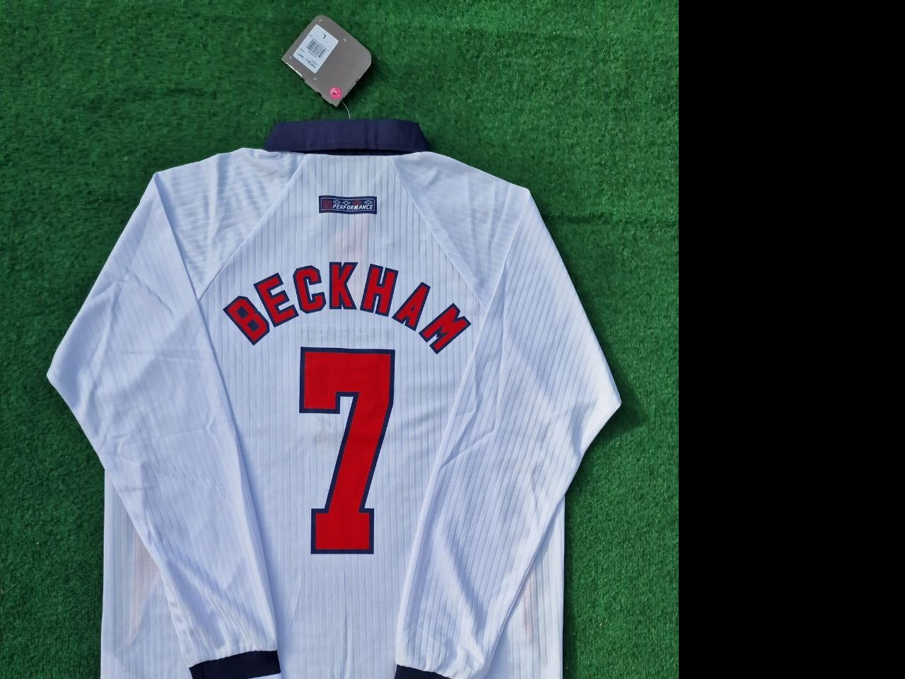 David Beckham England Retro Long Sleeve Jersey