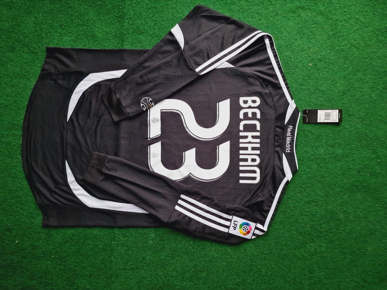 David Beckham Real Madrid 2006/07 Third Long-Sleeved Retro Football Jersey