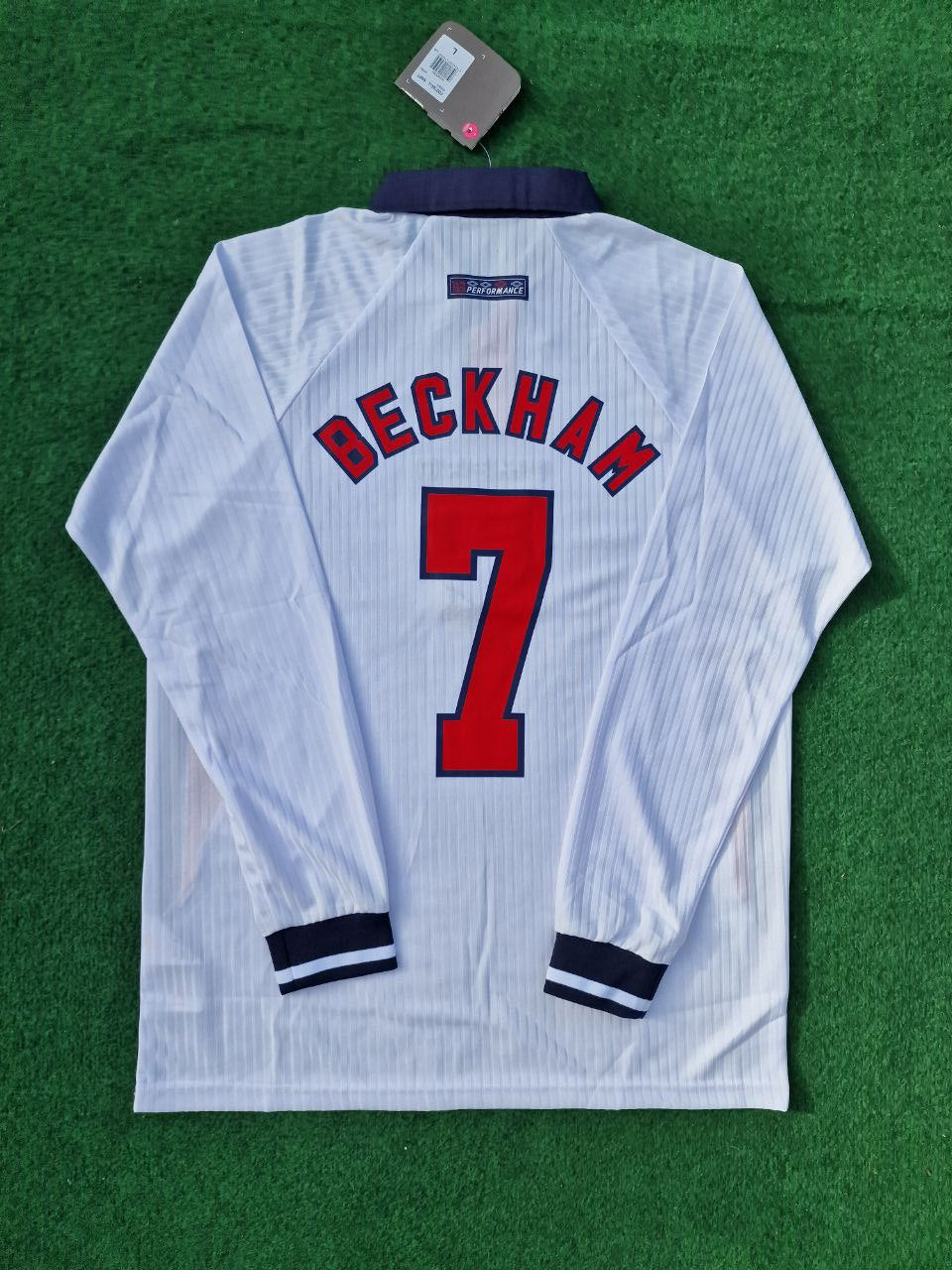 David Beckham England Retro Long Sleeve Jersey