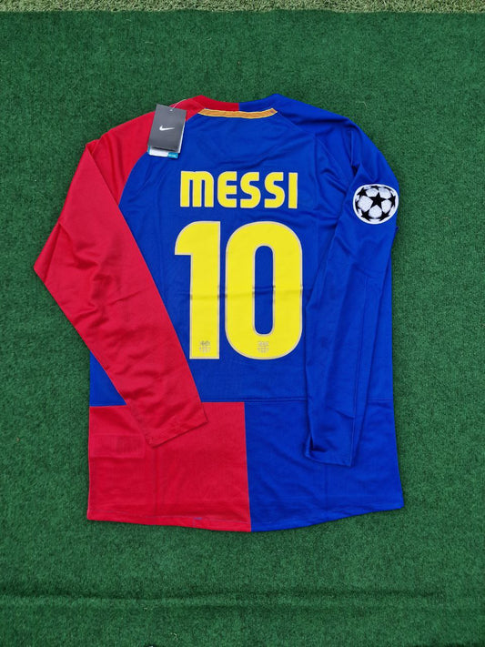 Lionel Messi Barcelona 2009 Champions League Roma Final Retro Jersey