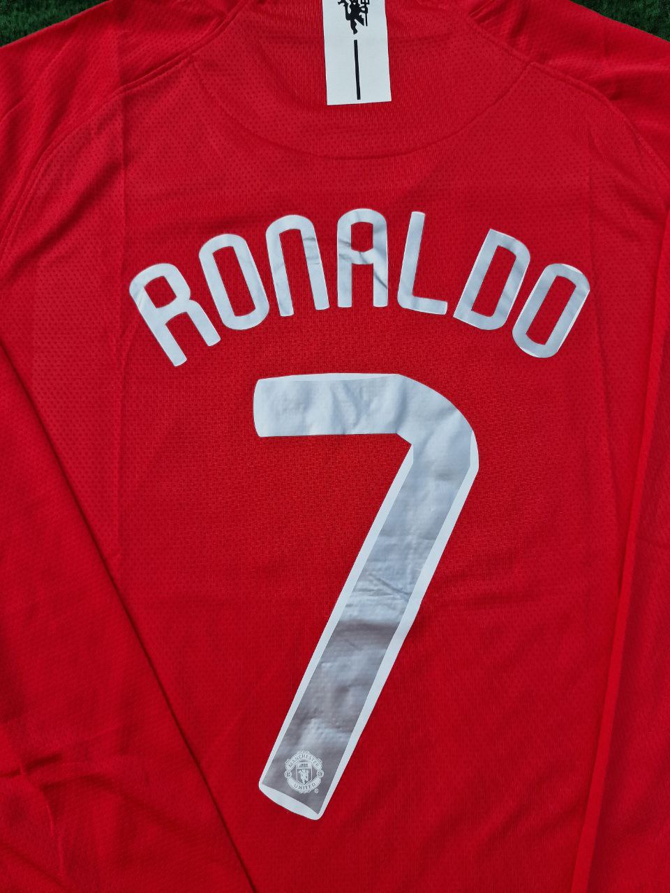 Cristiano Ronaldo Manchester United 2007/08 Home Champions League Final Long-Sleeved Retro Jersey