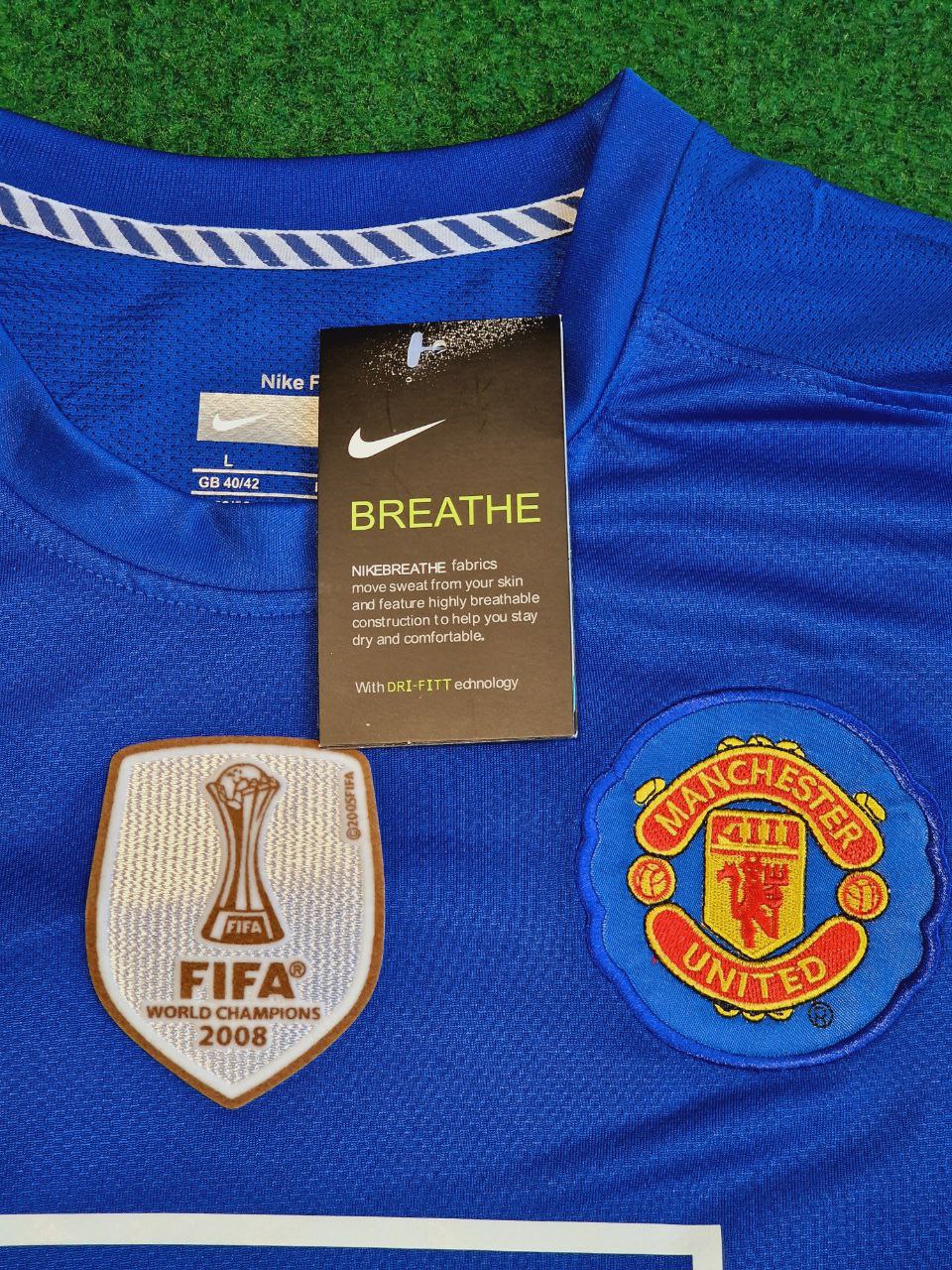 Cristiano Ronaldo Manchester United 2008 Fifa World Cup Champions League Patch Retro Short Jersey Trikot