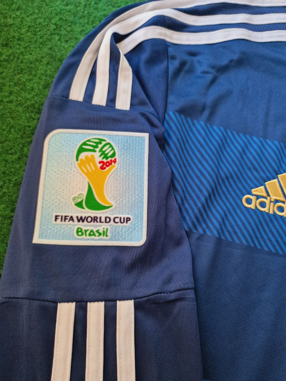 Lionel Messi Argentina 2014 World Cup Retro Football Jersey