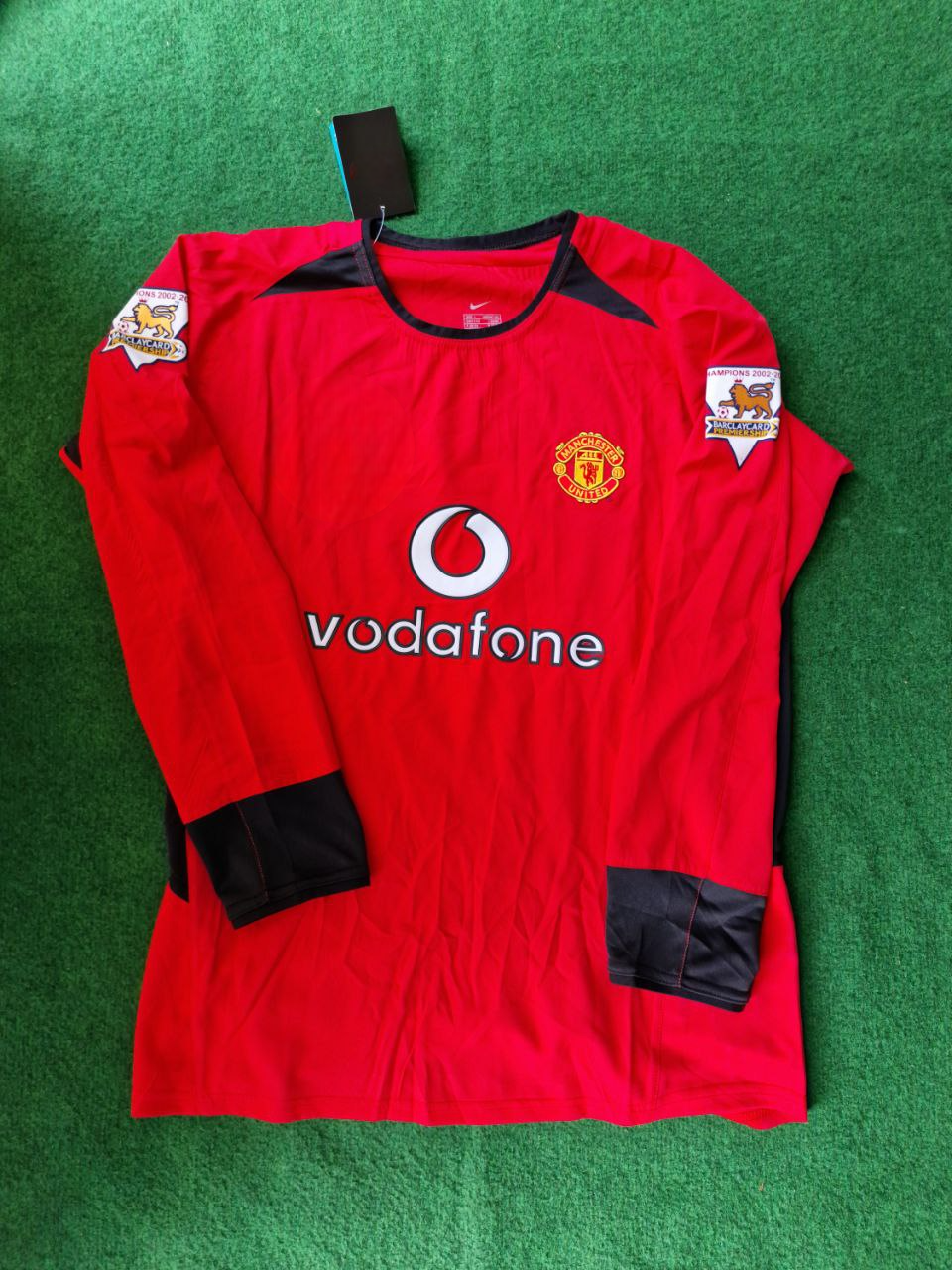 Cristiano Ronaldo Manchester United 2002/04 Home Long-Sleeved Retro Football Jersey