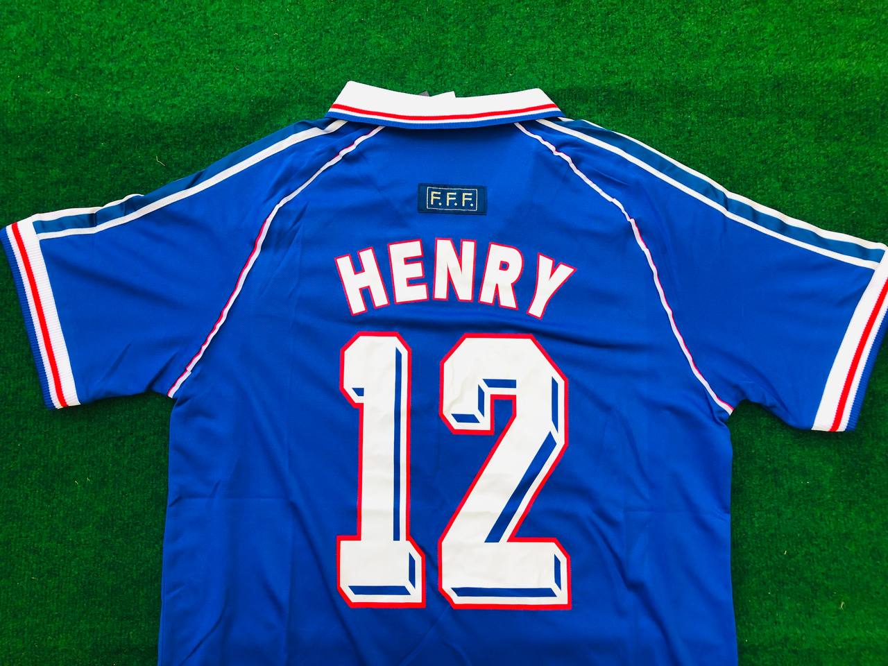 Thierry Henry France 1998 World Cup Retro Football Jersey