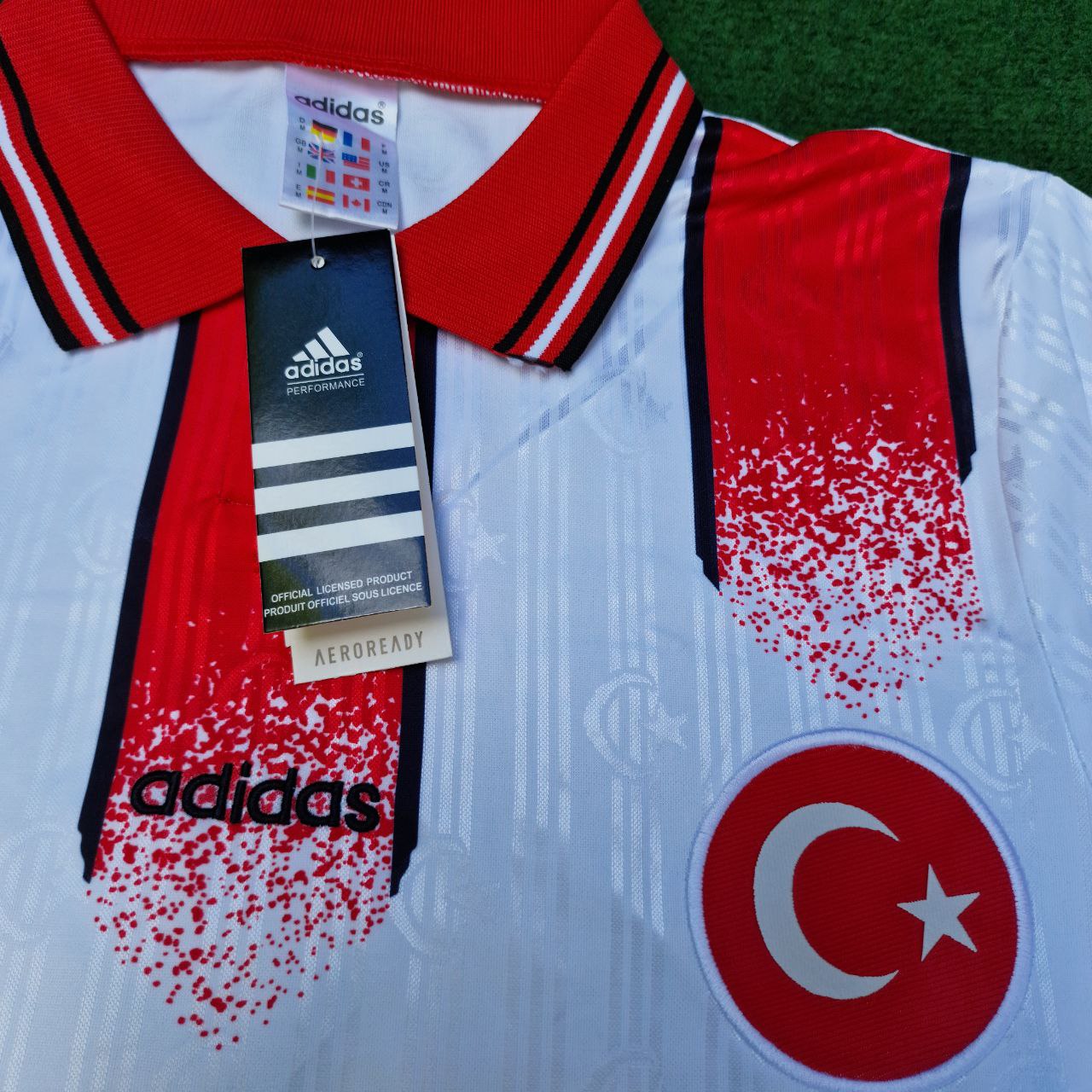 Türkiye Turkey Retro Beyaz Özel Forma Football Jersey Maglia Trikot Maillot