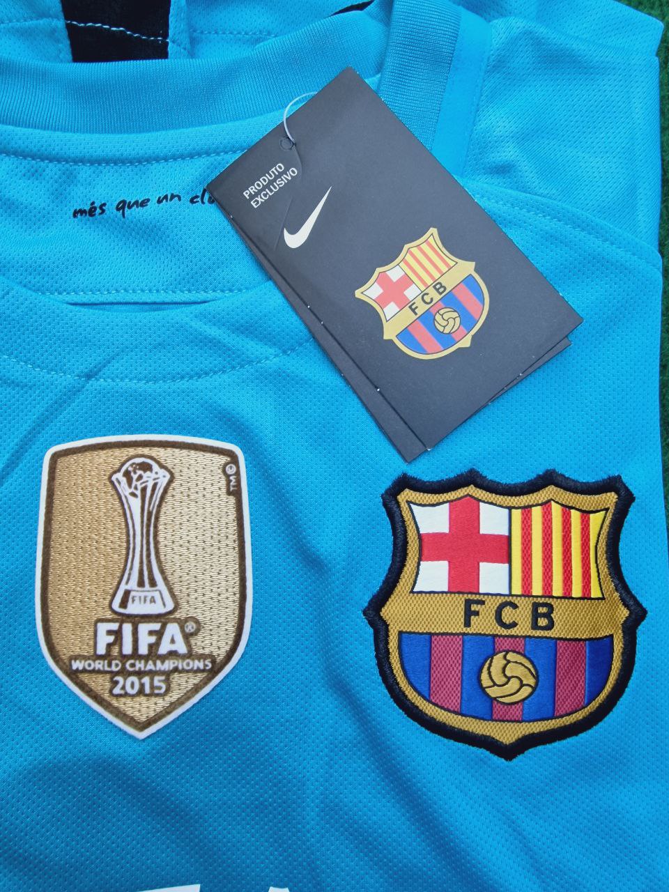 Lionel Messi Barcelona 2015-2016 Champions League Retro Jersey Maillot Trikot Maglia