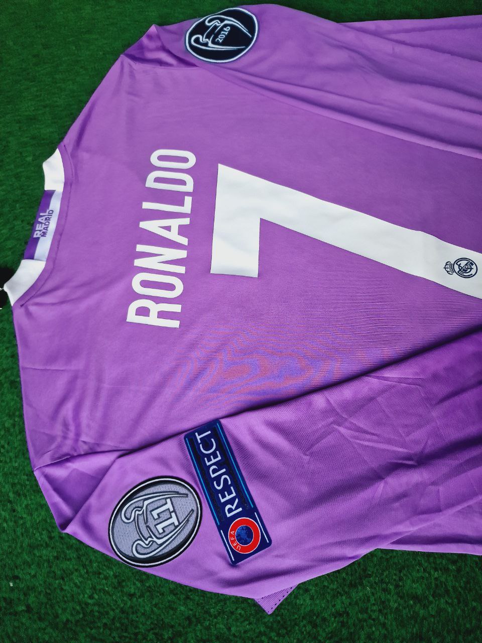 Cristiano Ronaldo CR7 Real Madrid 2017 Champions League Final Jersey (Cardiff) - Retro Long Sleeve Edition