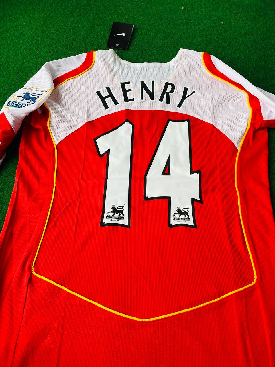 Thierry Henry Arsenal Retro Long Sleeve  Football Jersey