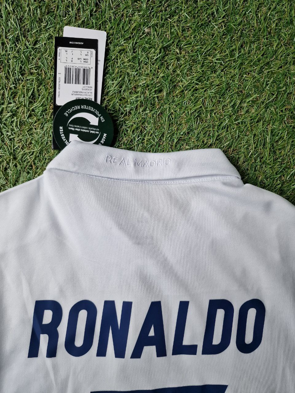 Cristiano Ronaldo Real Madrid White Retro Football Jersey