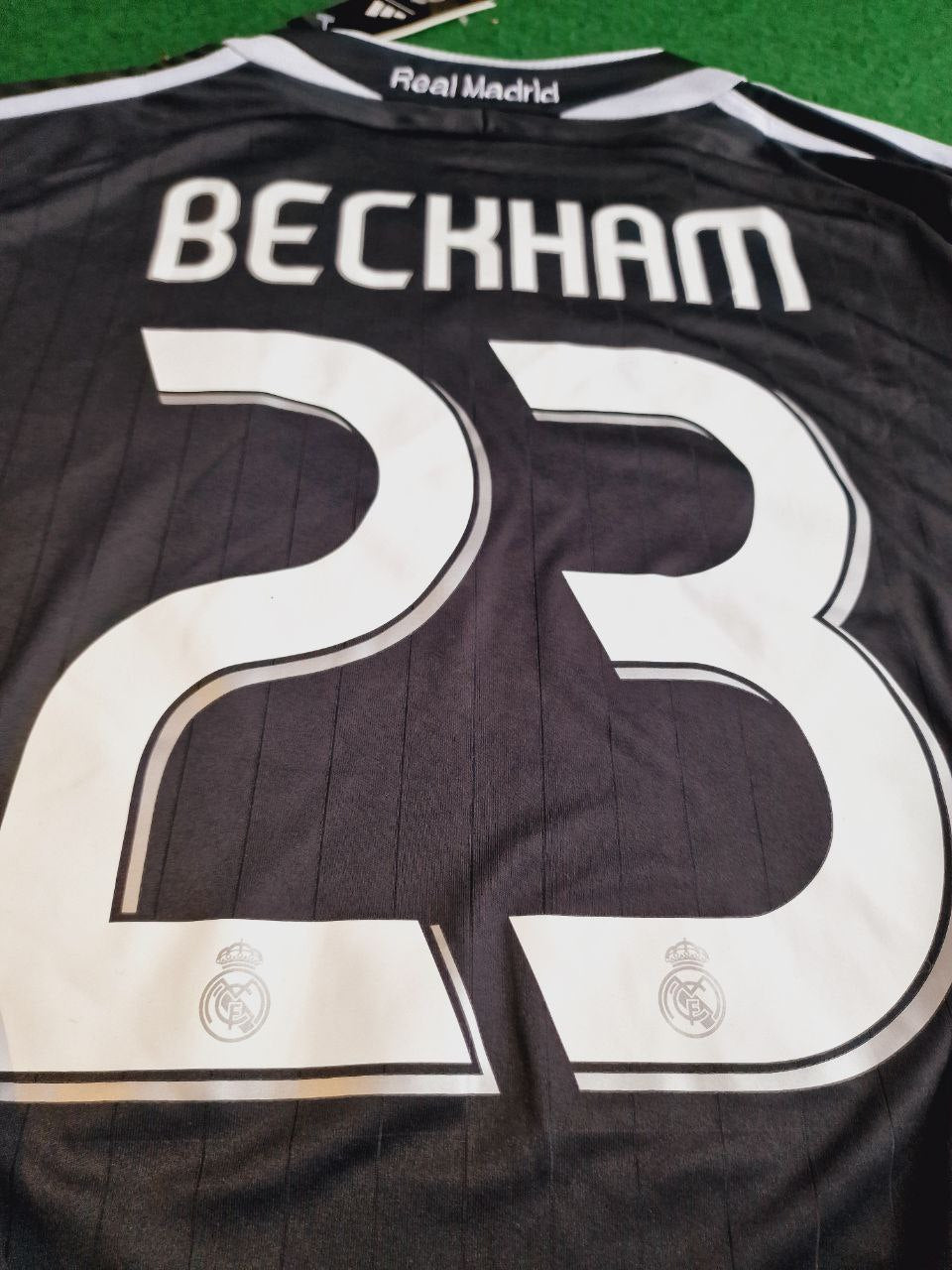 David Beckham Real Madrid Black Long Sleeve Football Jersey