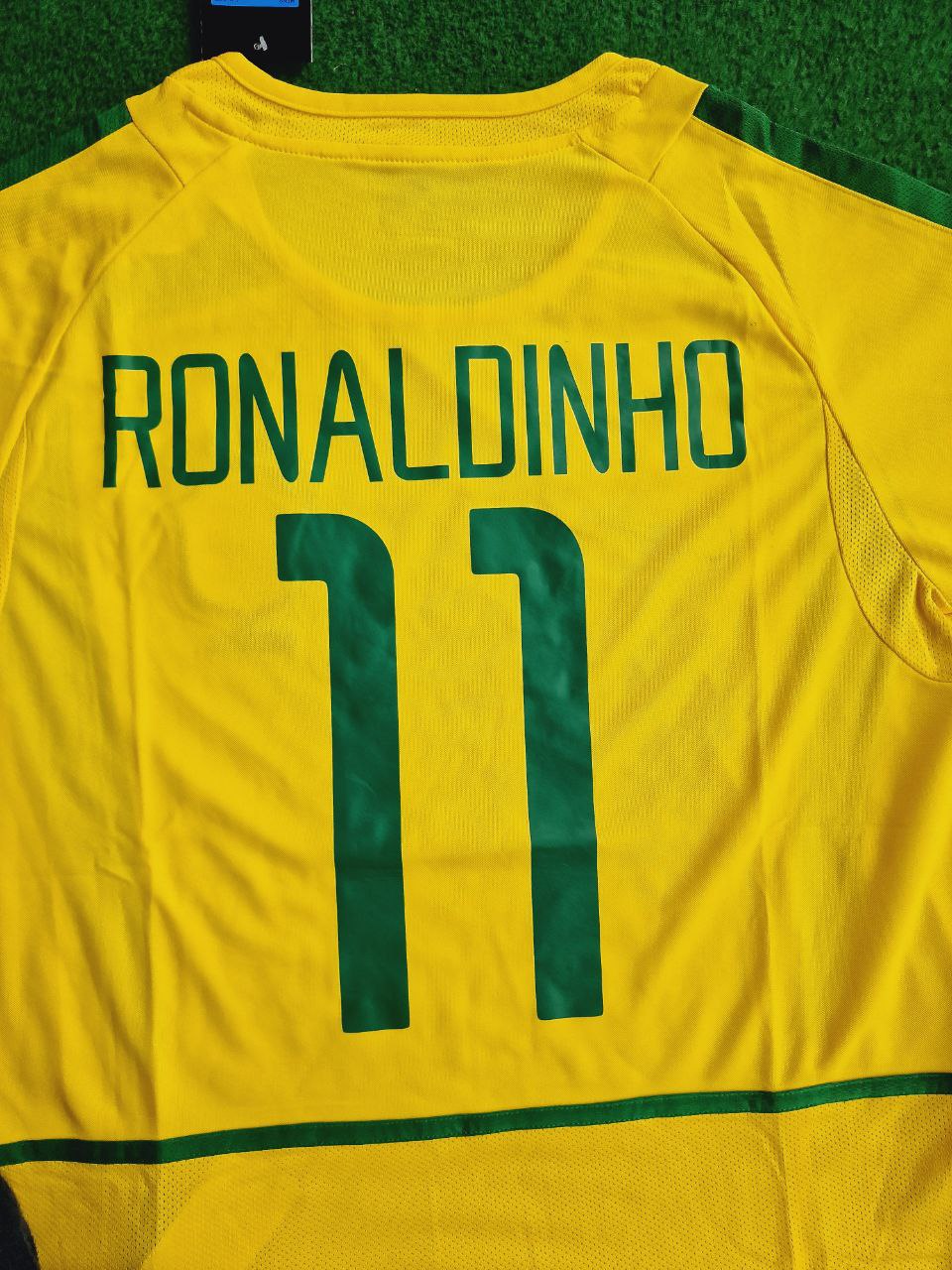 Ronaldinho Brazil  Retro Short Sleeve Jersey