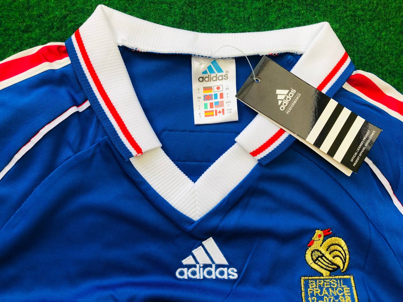 Thierry Henry France 1998 World Cup Retro Football Jersey