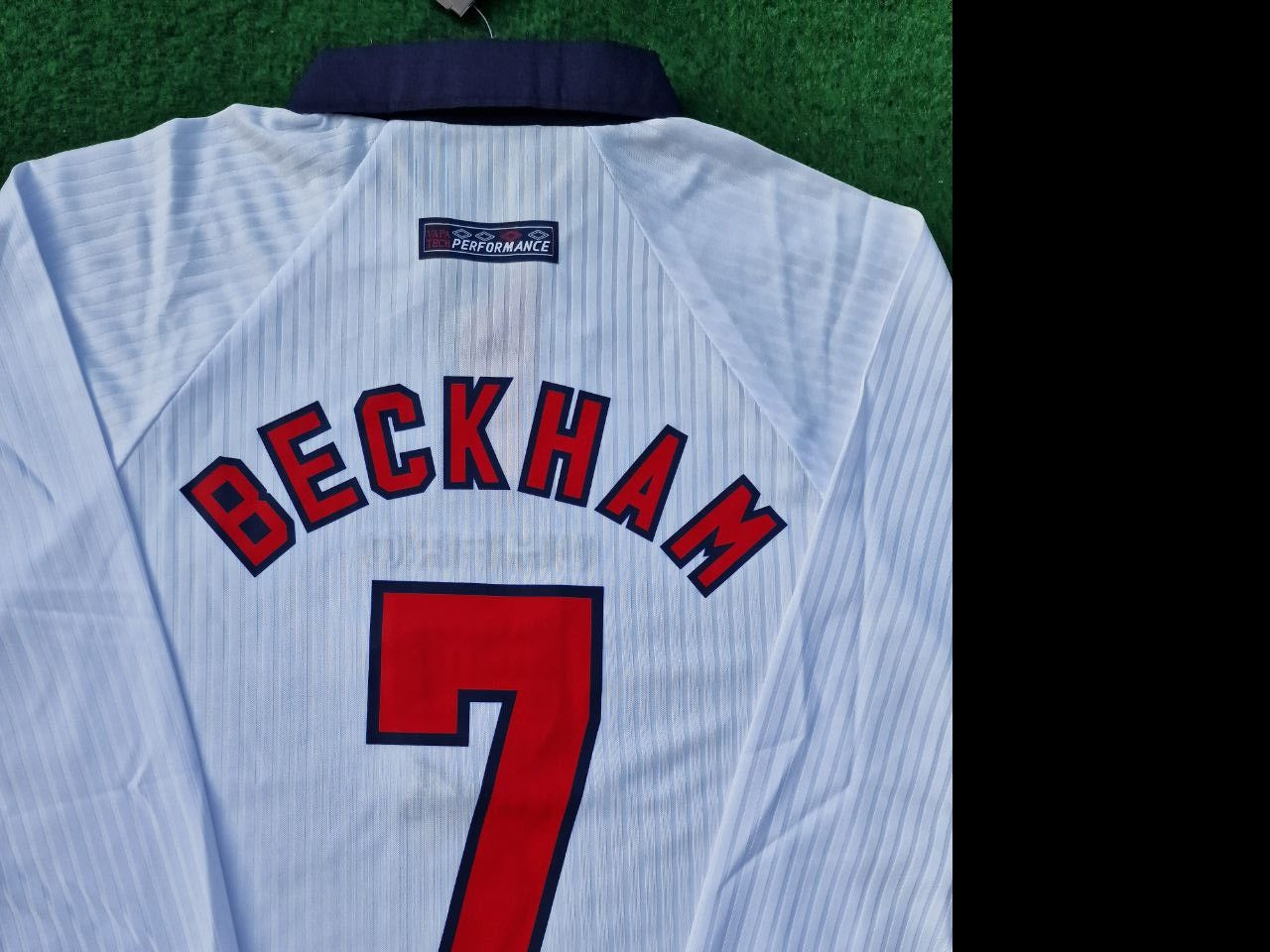 David Beckham England Retro Long Sleeve Jersey