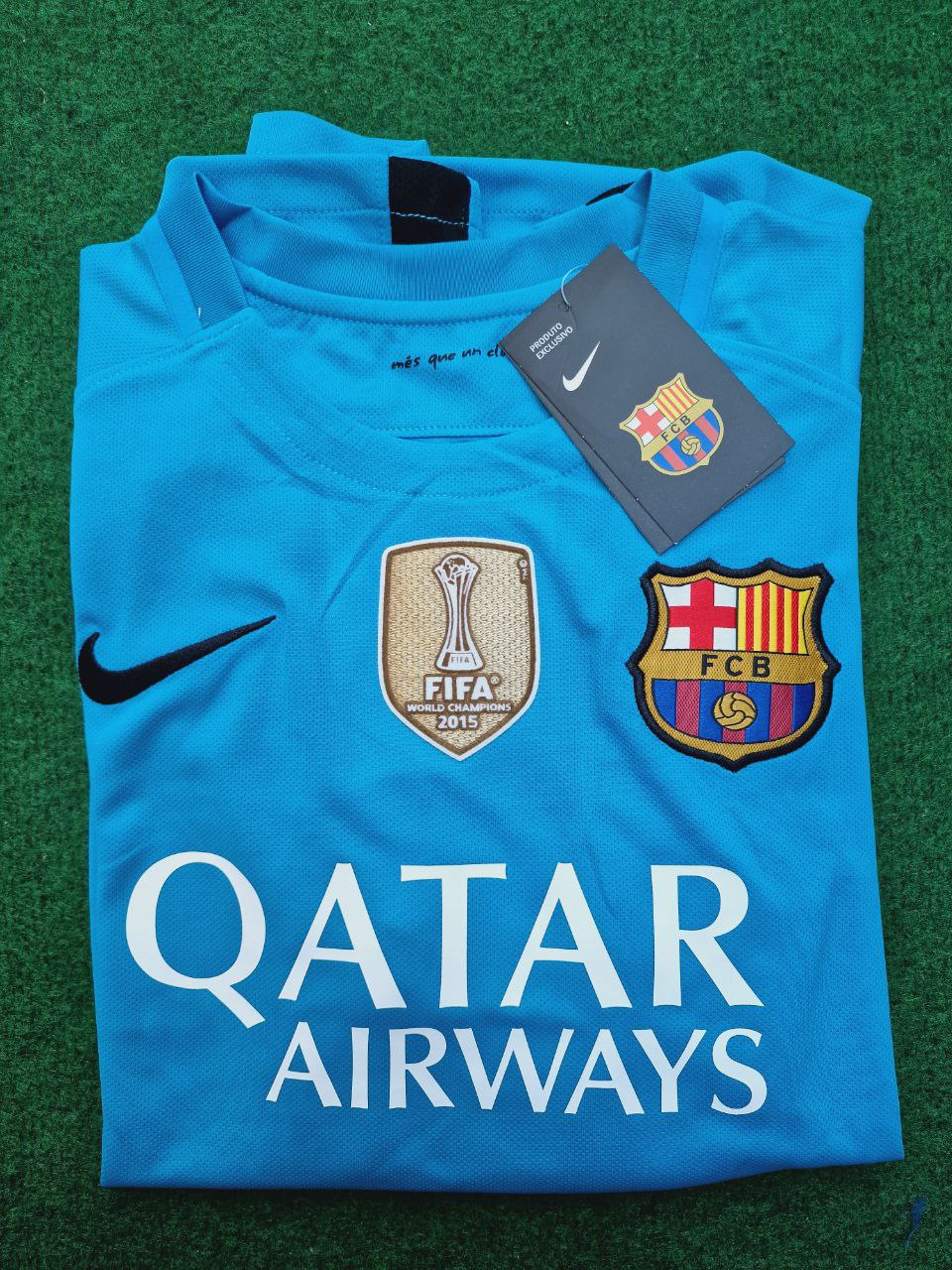 Lionel Messi Barcelona 2015-2016 Champions League Retro Jersey Maillot Trikot Maglia