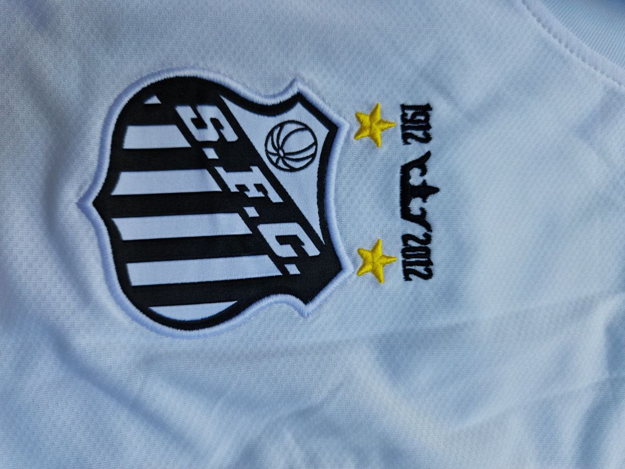 Neymar Jr Santos FC White Retro Football Jersey