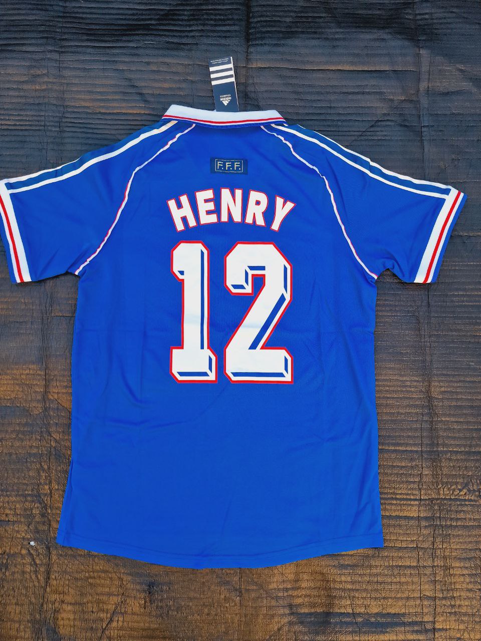 Thierry Henry France 1998 World Cup Retro Football Jersey