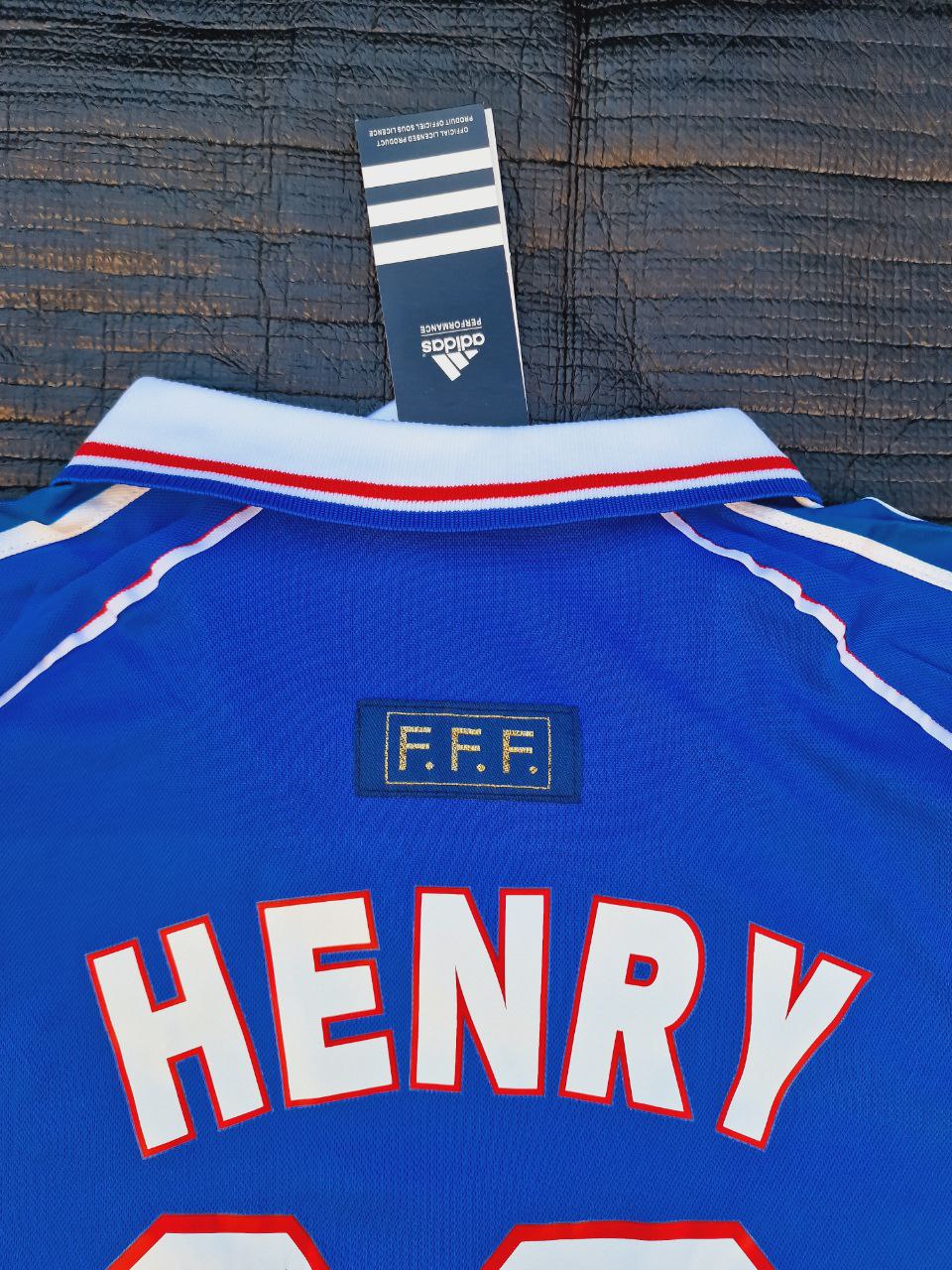 Thierry Henry France 1998 World Cup Retro Football Jersey