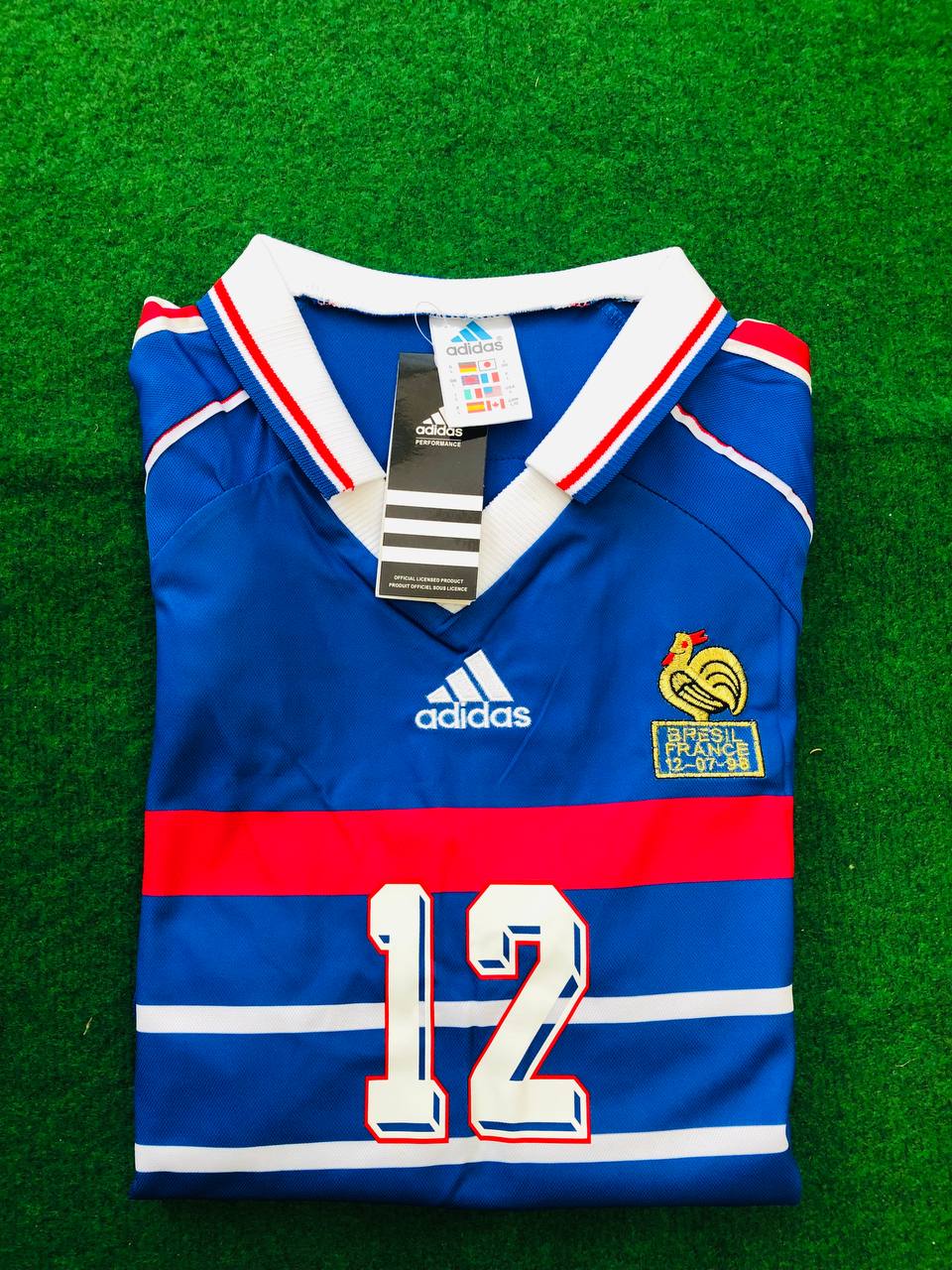 Thierry Henry France 1998 World Cup Retro Football Jersey