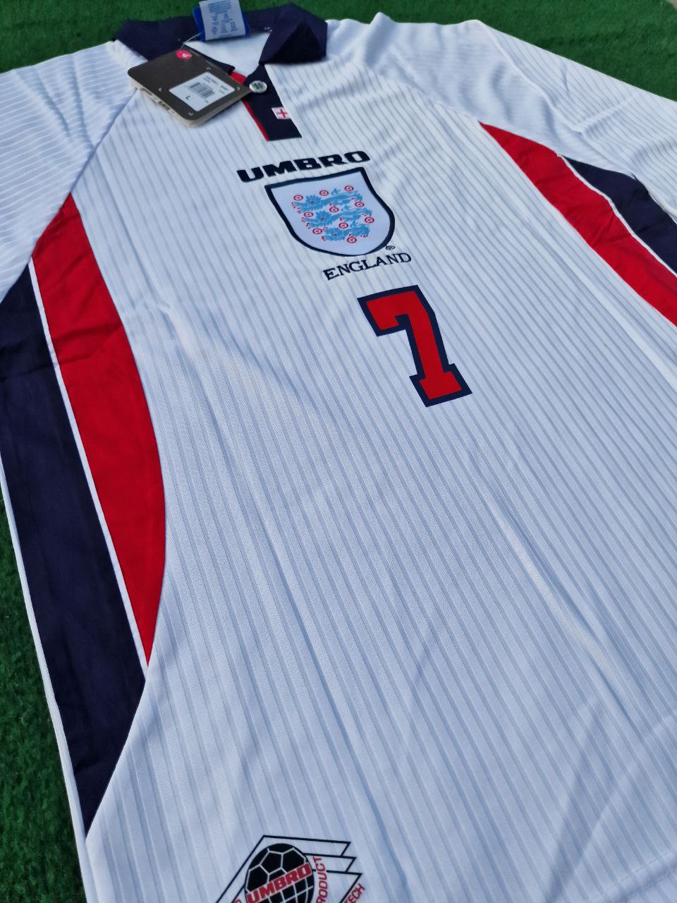 David Beckham England Retro Long Sleeve Jersey