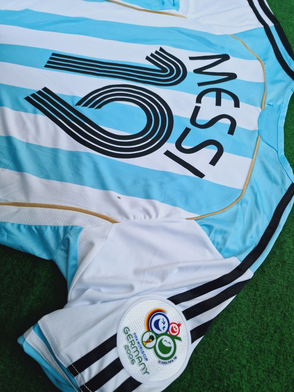 Lionel Messi 2006 World Cup Retro Argentina Retro Jersey Maillot Trikot Maglia