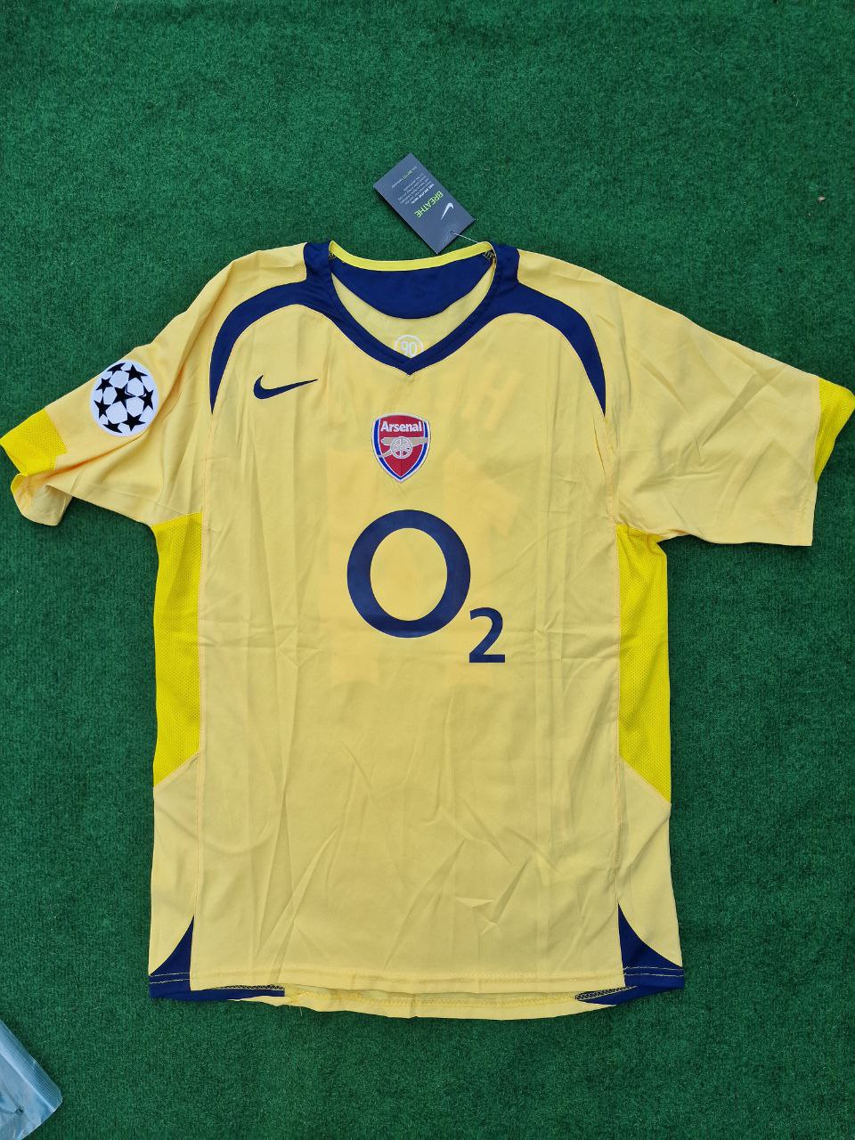 Thierry Henry Arsenal 2005/06  Yellow Retro Jersey Maillot Trikot Maglia