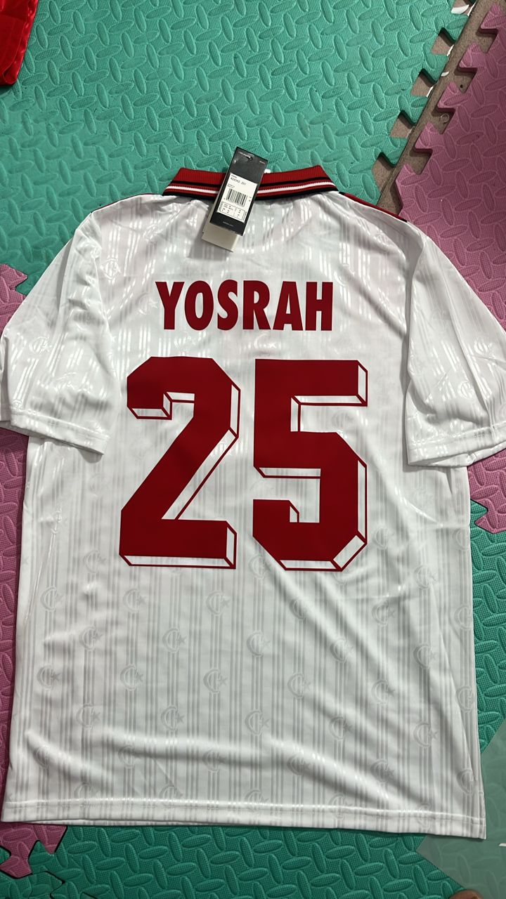 Türkiye Turkey Retro Beyaz Özel Forma Football Jersey Maglia Trikot Maillot