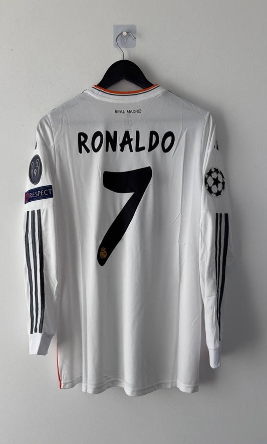 Cristiano Ronaldo Real Madrid 2014 Champion League Final Lisbon Retro Jersey Trikot