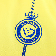 Cristiano Ronaldo CR7 Al Nassr Home Short Sleeve Yellow Jersey