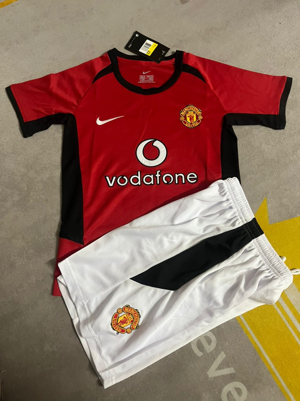 Ole Gunnar Solskjaer Manchester United Retro Kids Children Home Jersey